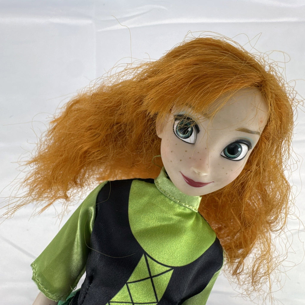 Disney Store Princess Anna 11-inch articulated fashion doll in green coronation dress and white shoes.