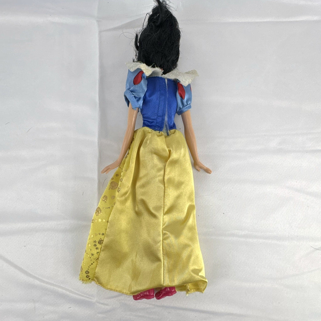 Mattel Disney Princess Snow White 11.5-inch doll wearing signature yellow sparkle gown and red shoes