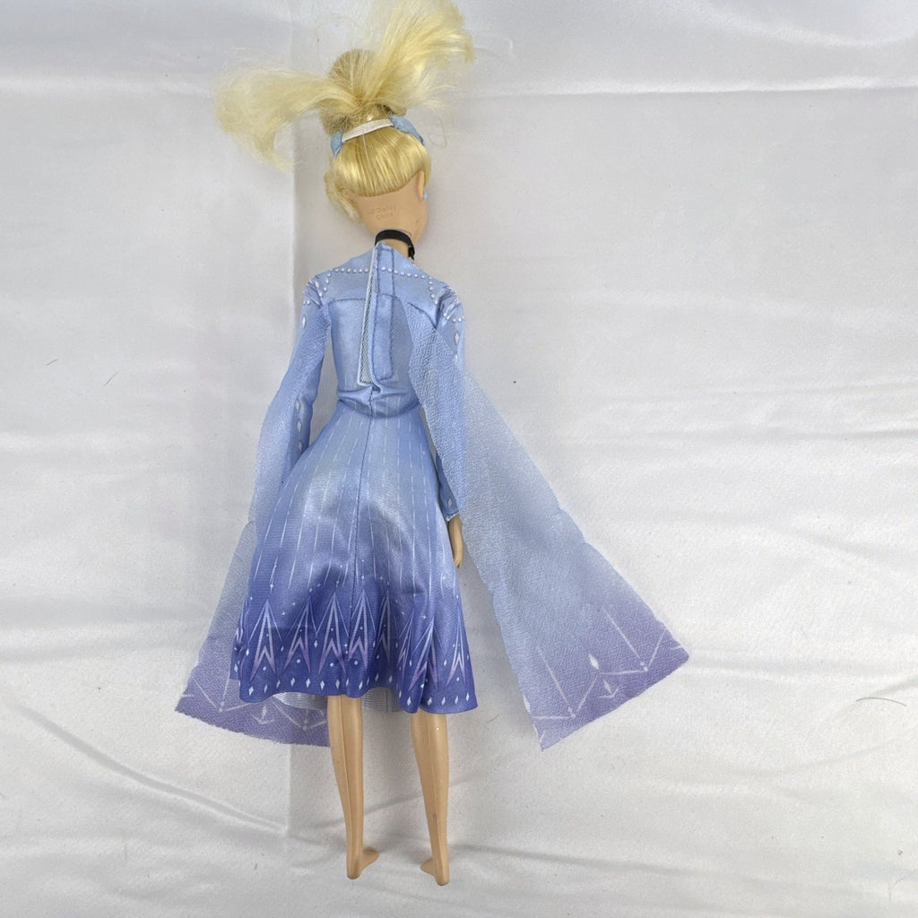 Disney Cinderella 11.5-inch articulated fashion doll wearing Frozen 2 Elsa blue travel dress