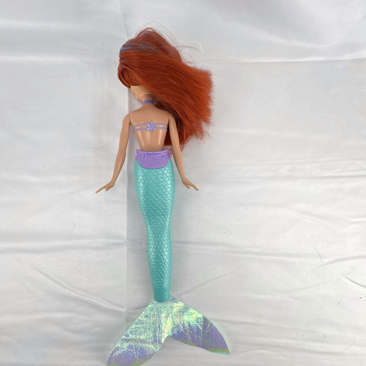 2005 Disney Princess 13-inch Ariel fashion doll with purple seashell bodice and iridescent turquoise tail fin
