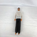 Vintage 1978 Mattel Battlestar Galactica 12-inch Captain Apollo action figure in silver mesh top