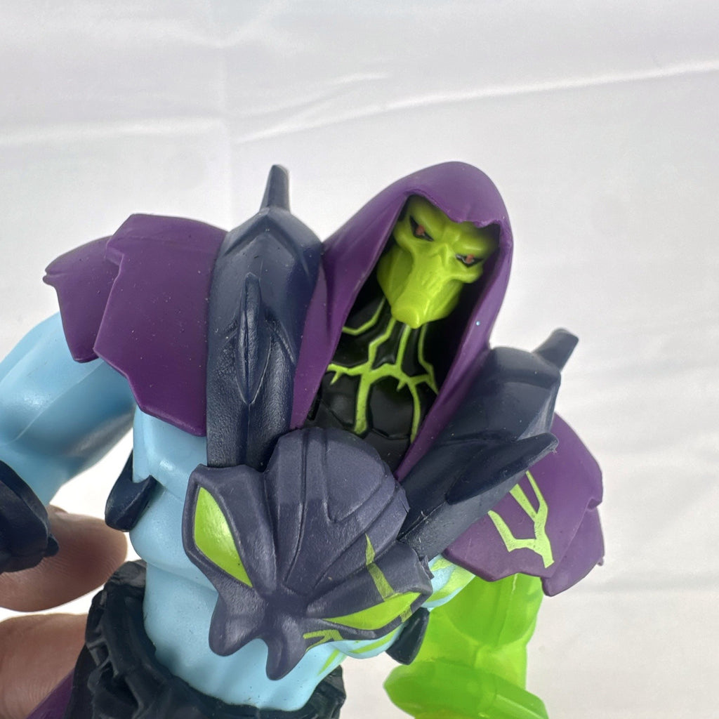 Mattel Masters of the Universe Skeletor action figure from Netflix CGI series with translucent green arm