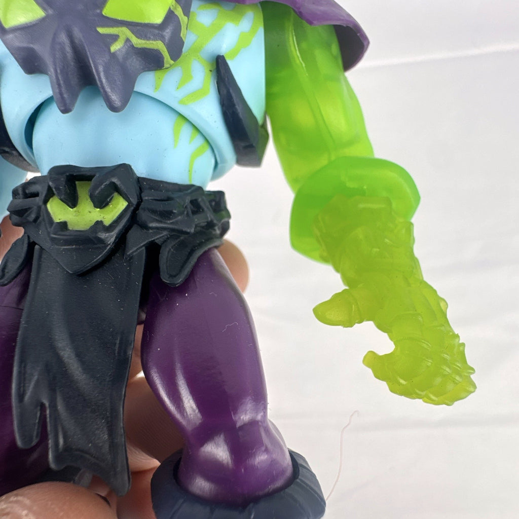 Mattel Masters of the Universe Skeletor action figure from Netflix CGI series with translucent green arm