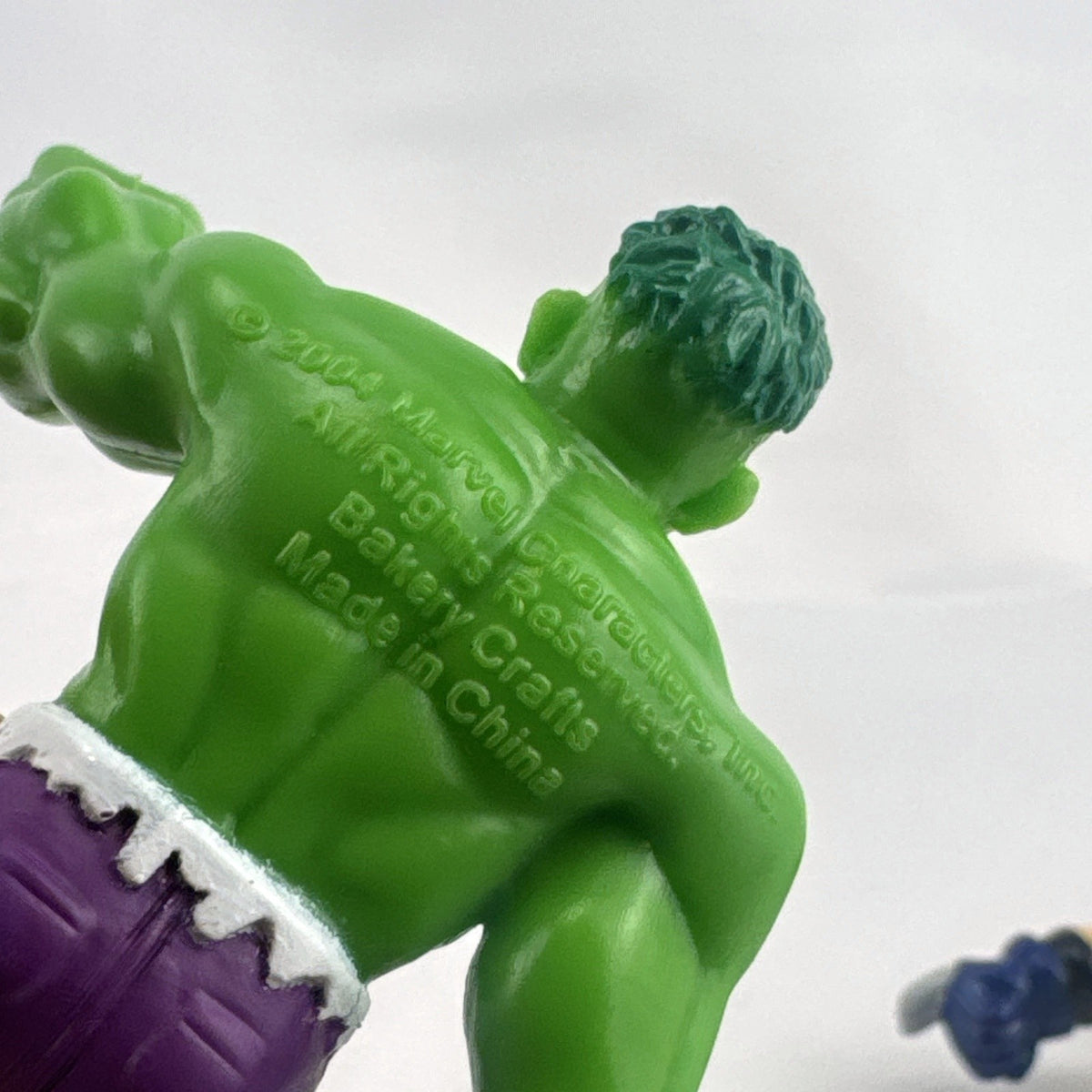 Bakery Crafts 2004 Marvel Hulk and Wolverine 3-inch plastic cake topper figures