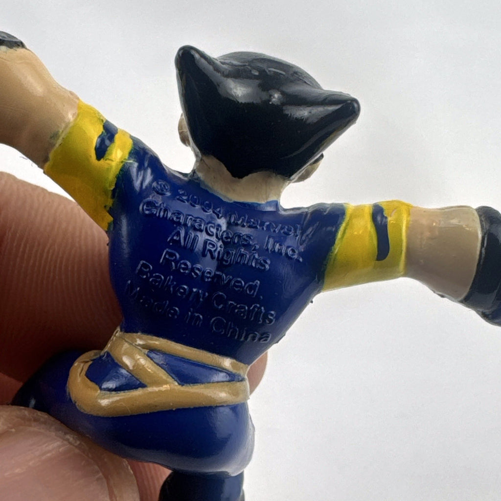 Bakery Crafts 2004 Marvel Hulk and Wolverine 3-inch plastic cake topper figures