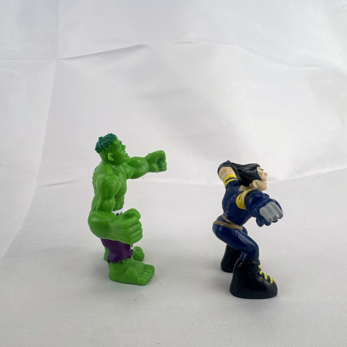 Bakery Crafts 2004 Marvel Hulk and Wolverine 3-inch plastic cake topper figures