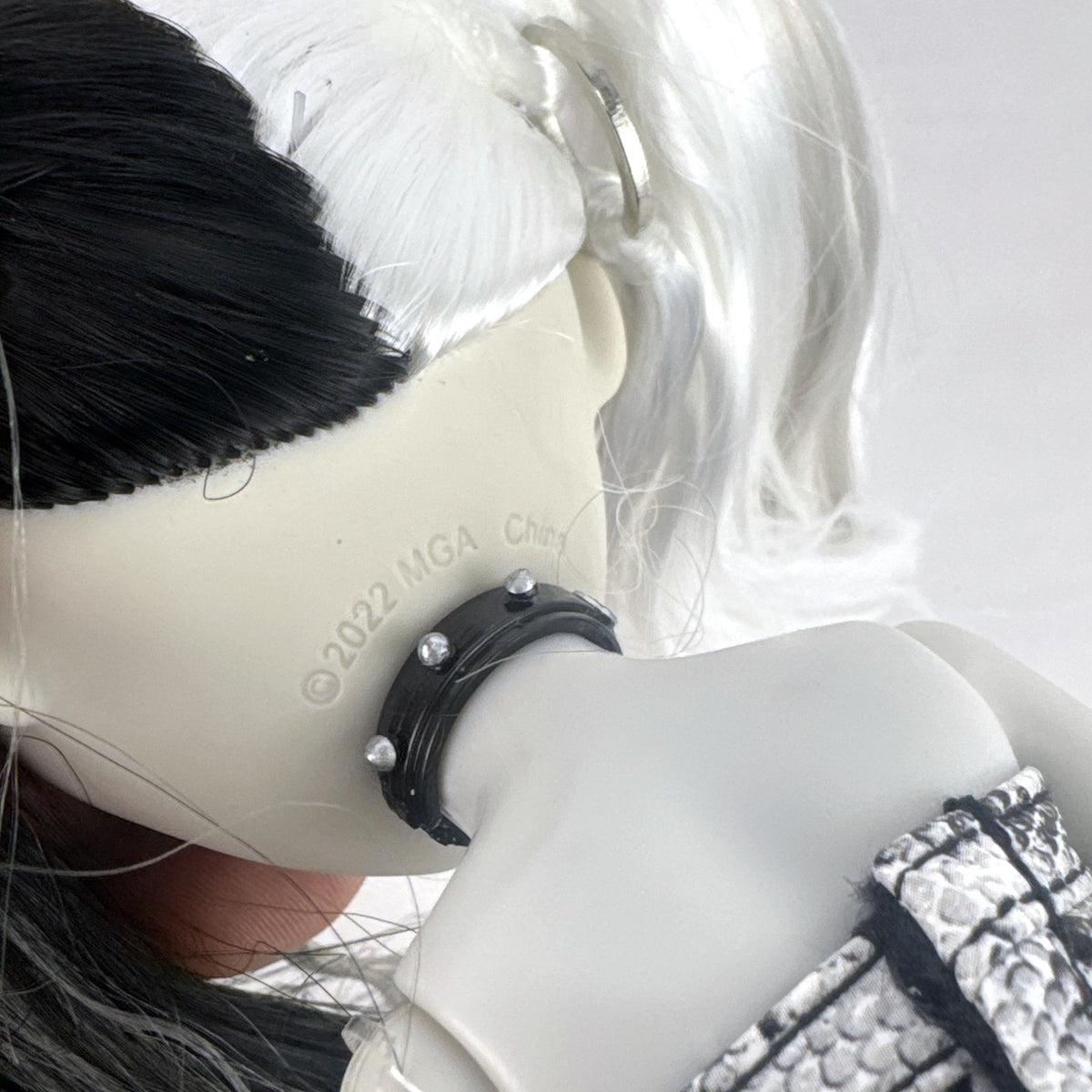 MGA Shadow High Heather Grayson 11-inch fashion doll with split black and white hair and clothing accessories