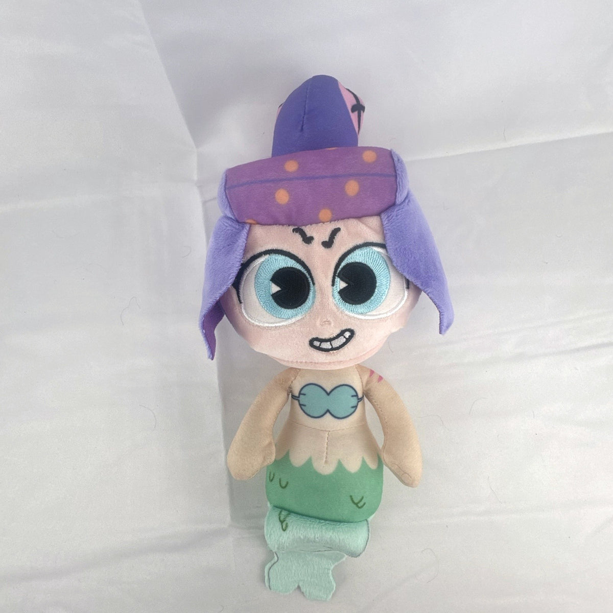 Cuphead Cala Maria 10-inch mermaid plush with purple octopus hair and embroidered eyes