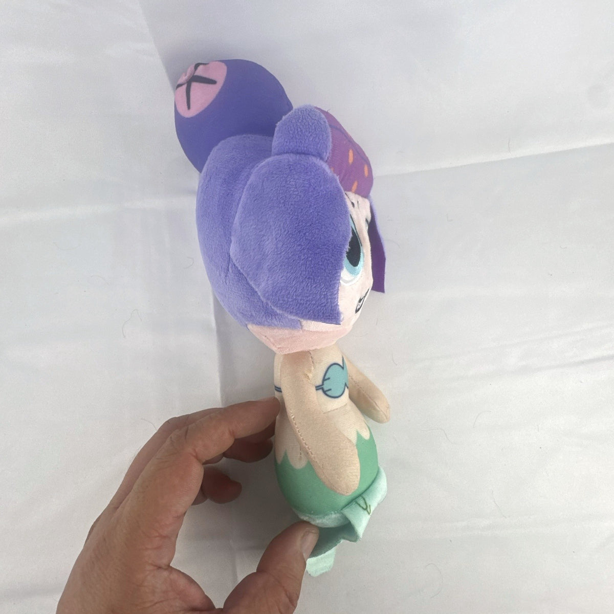 Cuphead Cala Maria 10-inch mermaid plush with purple octopus hair and embroidered eyes