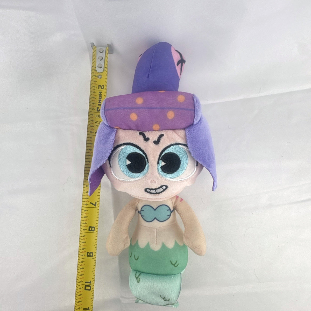 Cuphead Cala Maria 10-inch mermaid plush with purple octopus hair and embroidered eyes