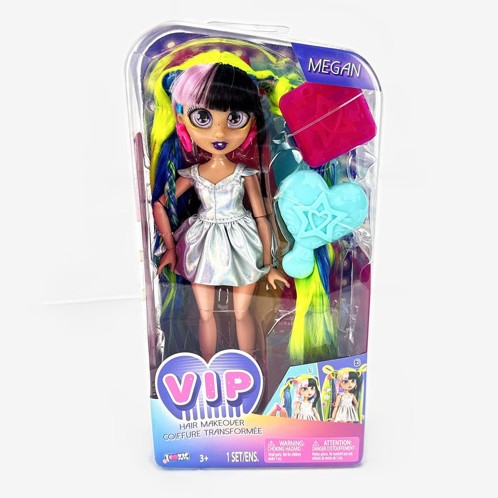 IMC Toys VIP Pets Hair Makeover Megan 8-inch fashion doll in original unopened packaging with styling accessories