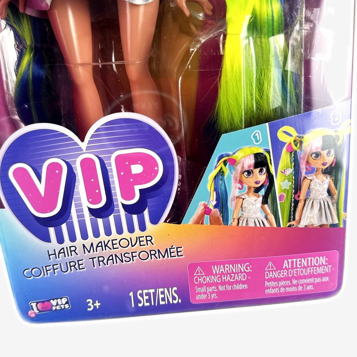 IMC Toys VIP Pets Hair Makeover Megan 8-inch fashion doll in original unopened packaging with styling accessories
