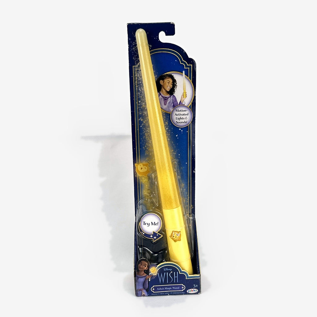 Disney Wish Asha Magic Wand interactive toy with motion lights and sounds in original packaging