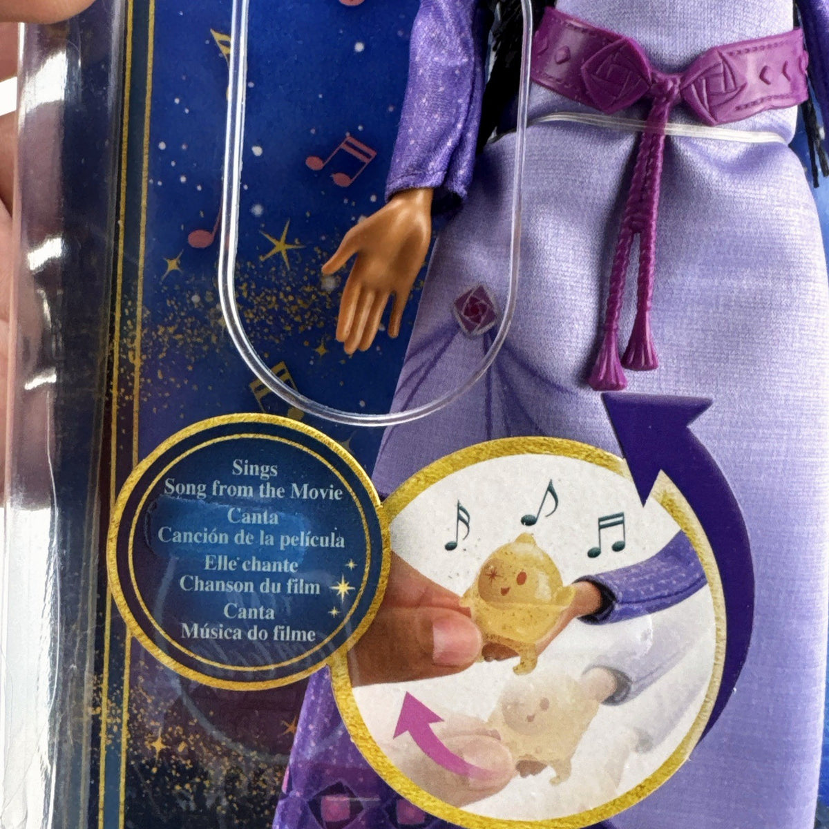 Mattel Disney Wish 11-inch singing Asha doll and Star figure in original packaging