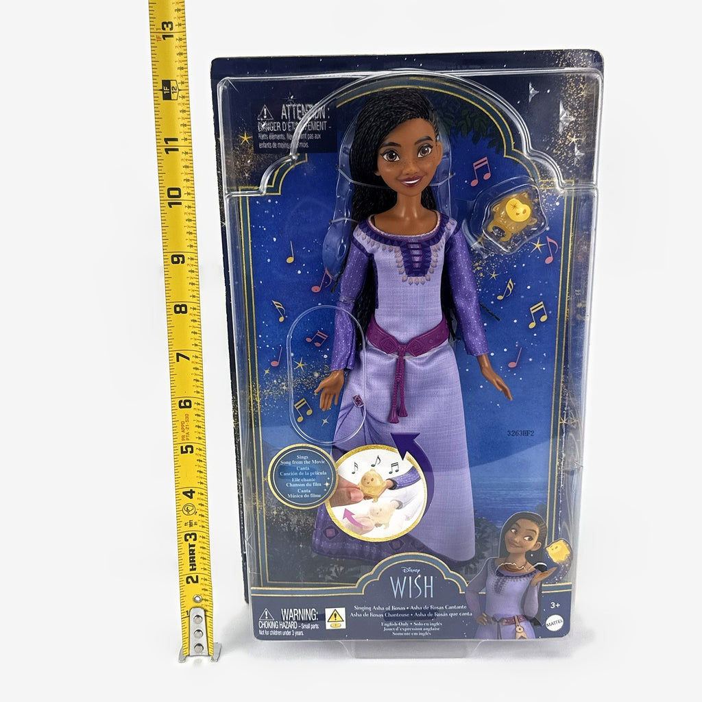 Mattel Disney Wish 11-inch singing Asha doll and Star figure in original packaging