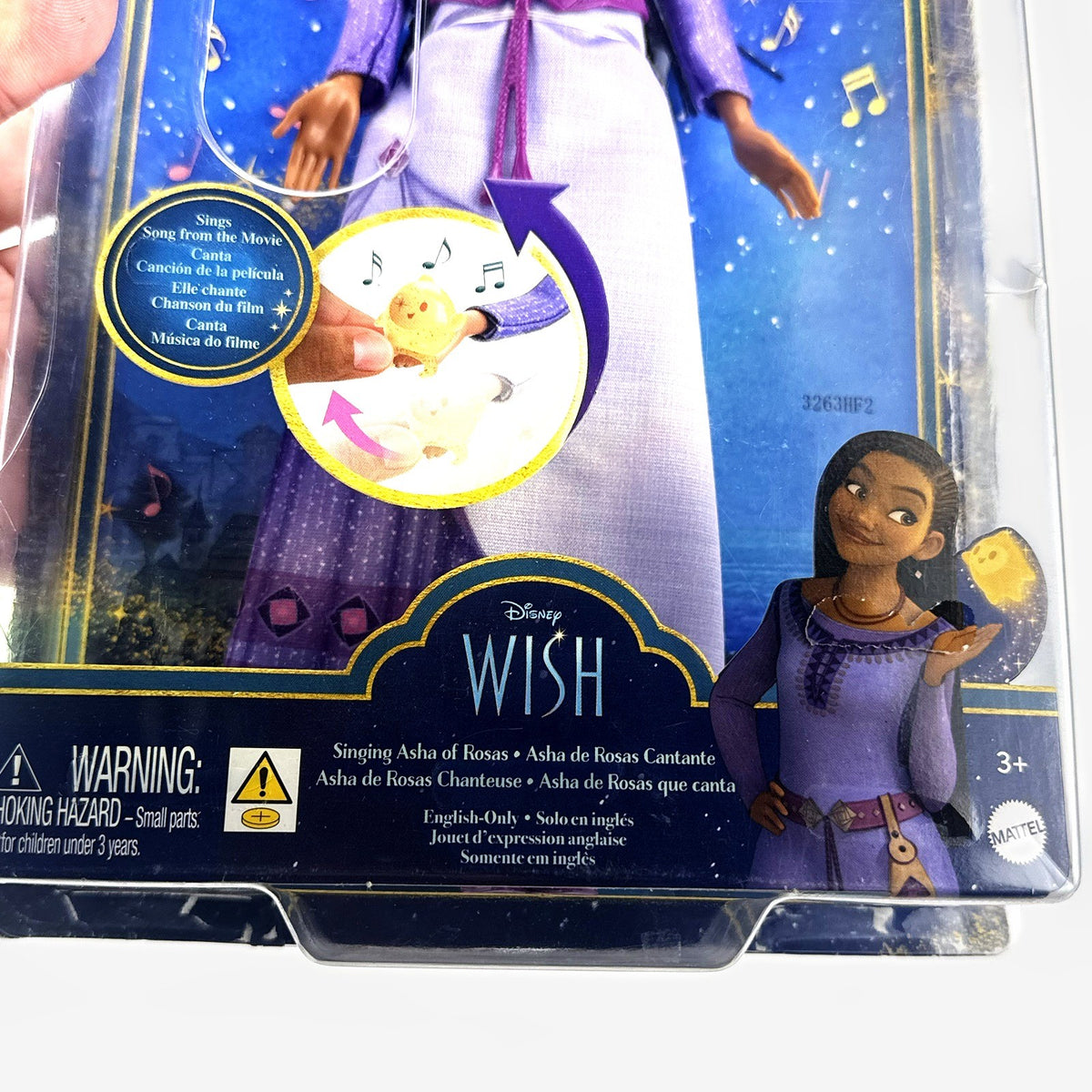 Mattel Disney Wish 11-inch singing Asha doll and Star figure in original packaging