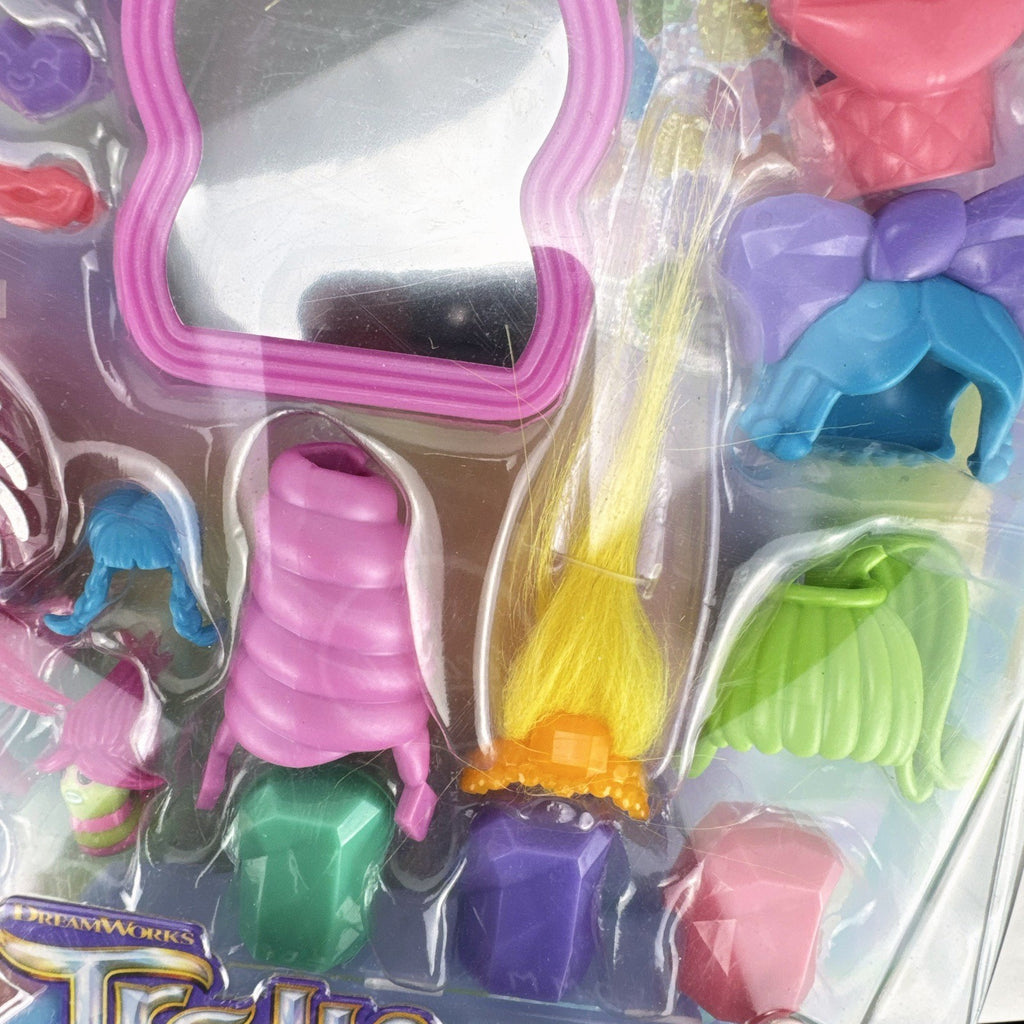 Mattel Trolls Hairageous Wardrobe playset in box with Queen Poppy doll and interchangeable hair