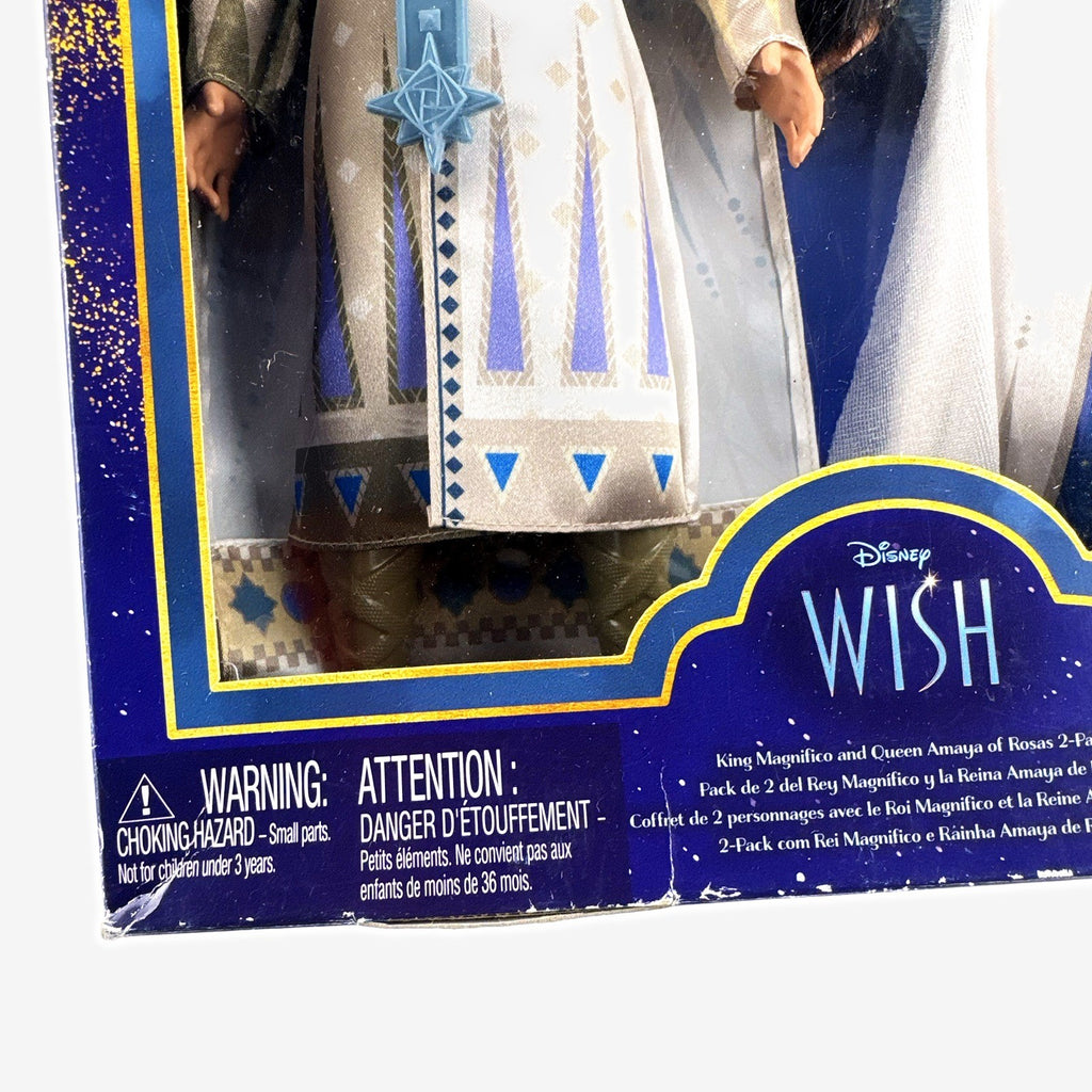 Mattel Disney Wish King Magnifico and Queen Amaya 11-inch fashion doll 2-pack in original packaging