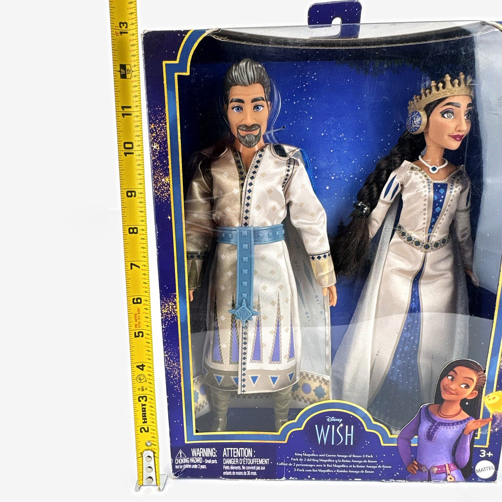 Mattel Disney Wish King Magnifico and Queen Amaya 11-inch fashion doll 2-pack in original packaging