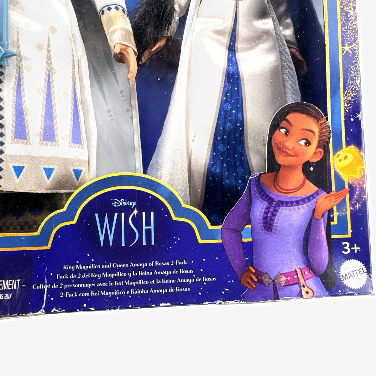Mattel Disney Wish King Magnifico and Queen Amaya 11-inch fashion doll 2-pack in original packaging