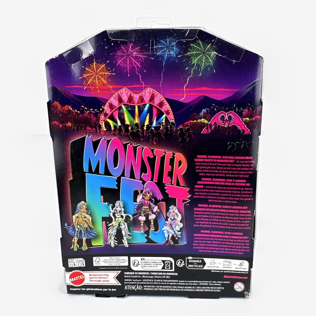 Mattel Monster High Monster Fest Lagoona Blue articulated fashion doll in original unopened packaging