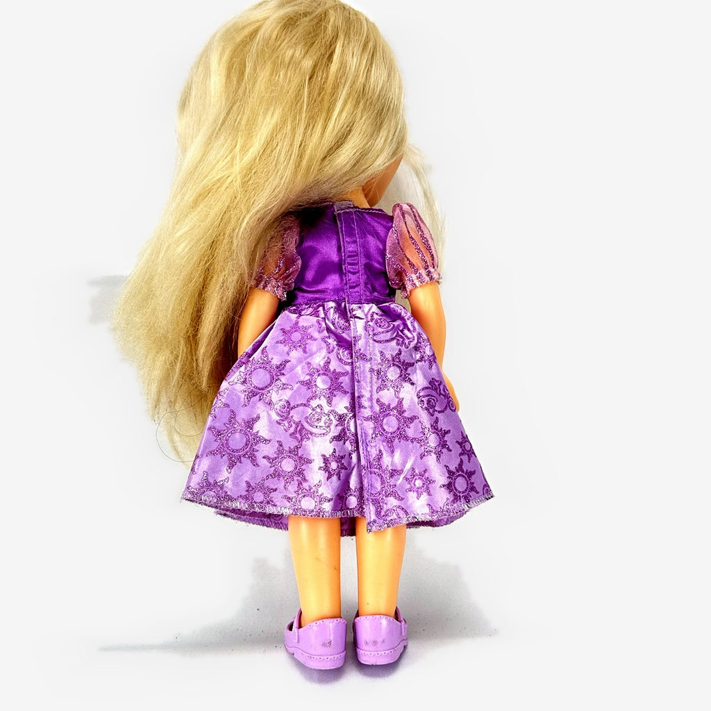 Jakks Pacific Disney Princess Rapunzel 13-inch toddler vinyl doll in purple glitter dress