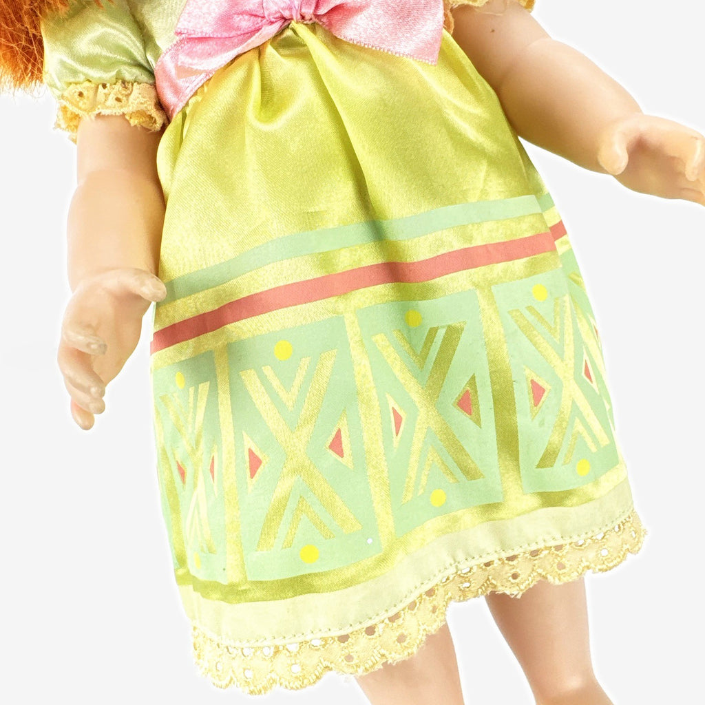 Disney Store Frozen Animators' Collection 16-inch Anna toddler doll in green dress with rooted red hair