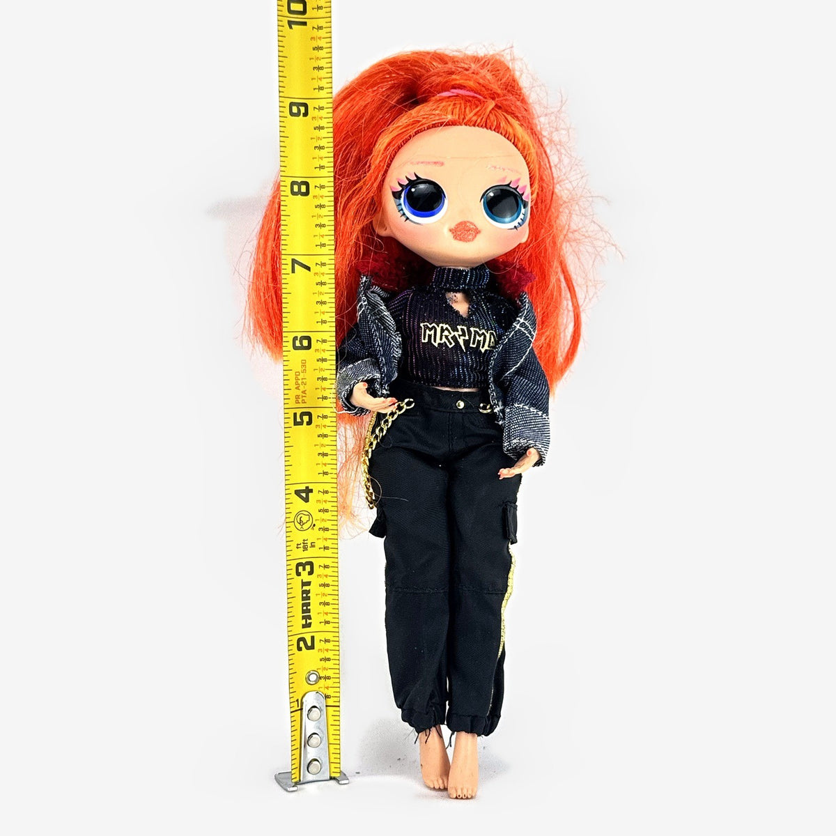 MGA L.O.L. Surprise! O.M.G. 10-inch fashion doll with orange ponytail and black cargo pants outfit
