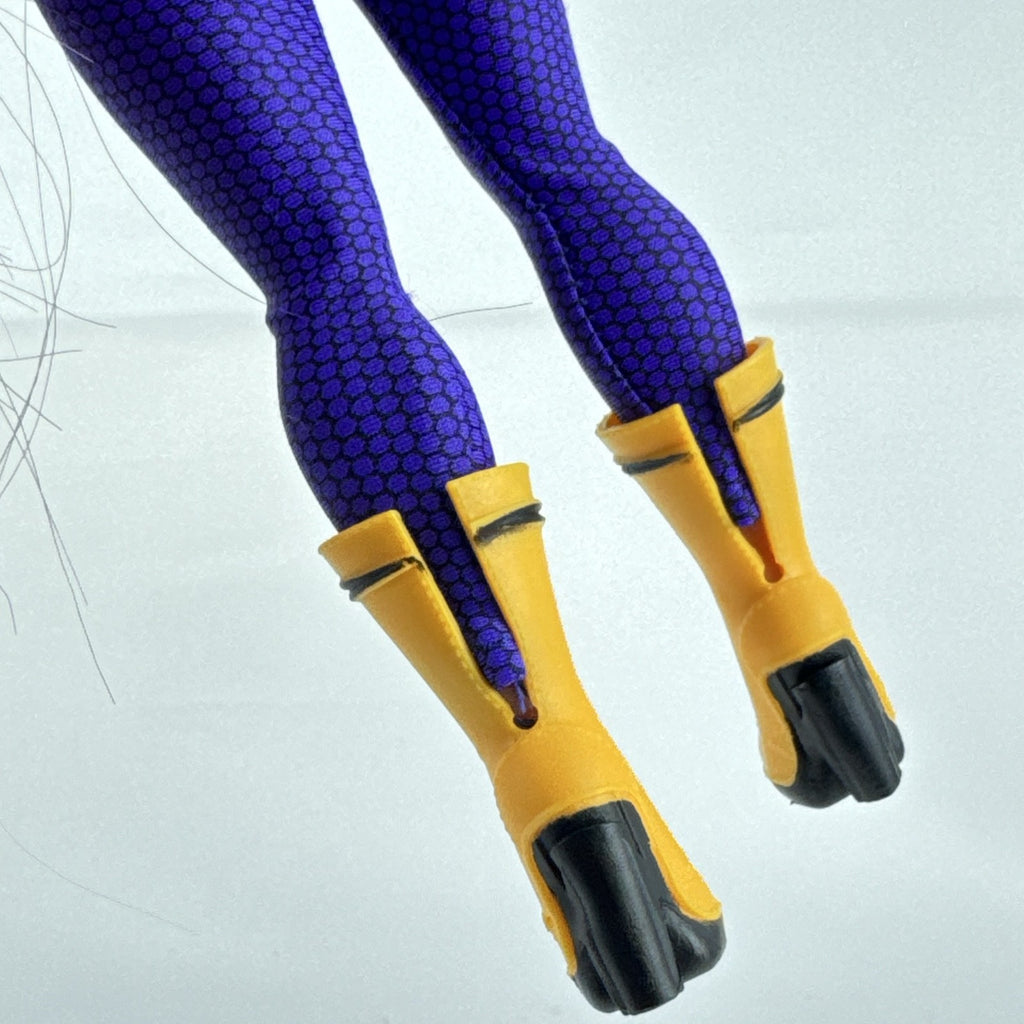 MGA L.O.L. Surprise! O.M.G. Remix Fame Queen 9-inch fashion doll wearing lightning bolt bodysuit and yellow platform boots