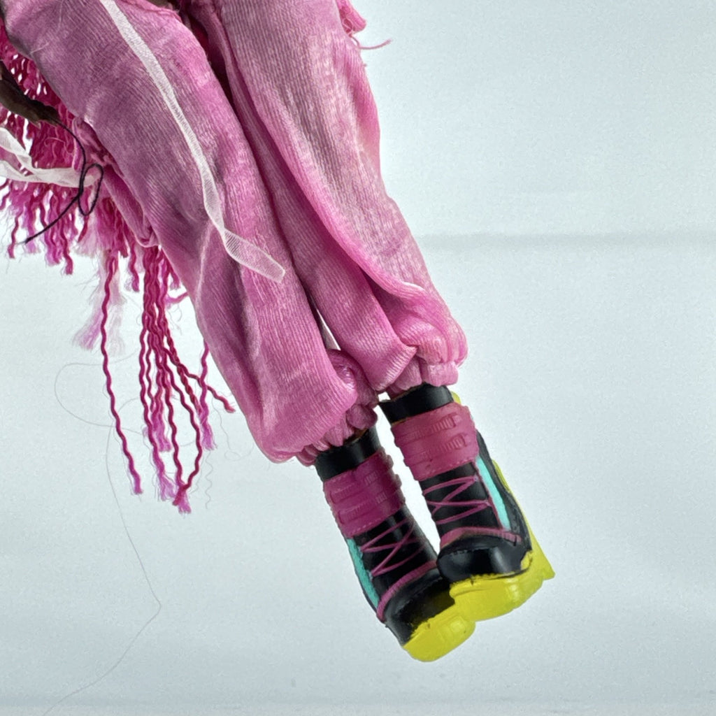 MGA LOL Surprise OMG Virtuelle 10-inch fashion doll with long neon pink micro-braided hair and dance outfit
