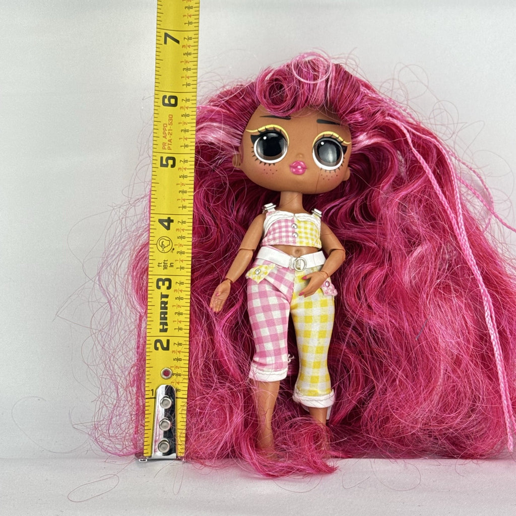 MGA L.O.L. Surprise! Tweens Fancy Gurl 6-inch fashion doll with pink hair and gingham outfit