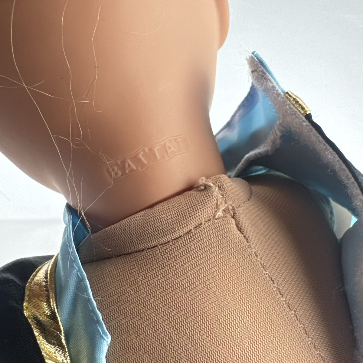Battat Our Generation 18-inch blonde doll wearing a Disney Frozen Anna dress and blue glitter shoes