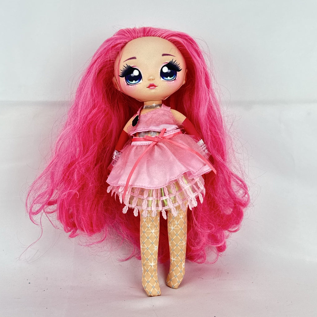 MGA Na! Na! Na! Surprise Teens 11-inch soft plush doll with long pink hair and ruffled dress