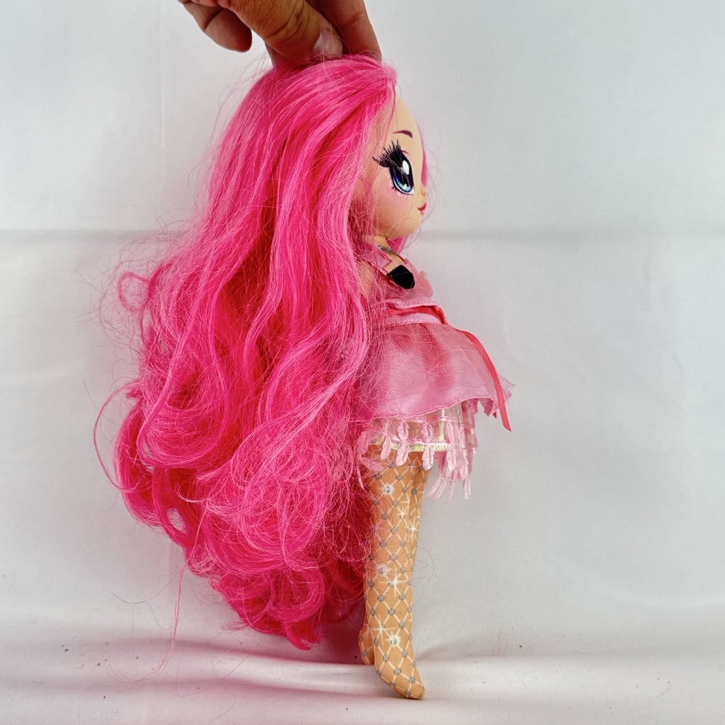 MGA Na! Na! Na! Surprise Teens 11-inch soft plush doll with long pink hair and ruffled dress
