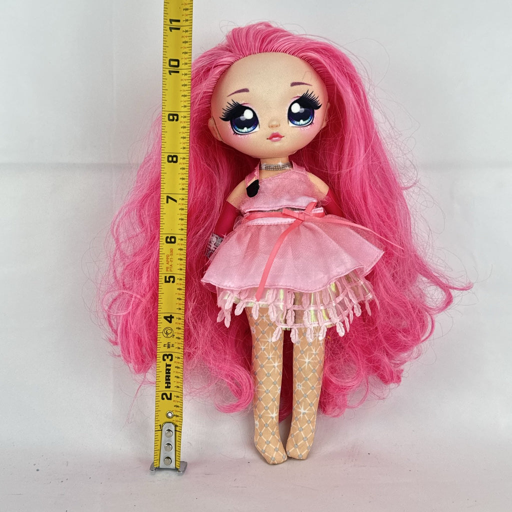 MGA Na! Na! Na! Surprise Teens 11-inch soft plush doll with long pink hair and ruffled dress