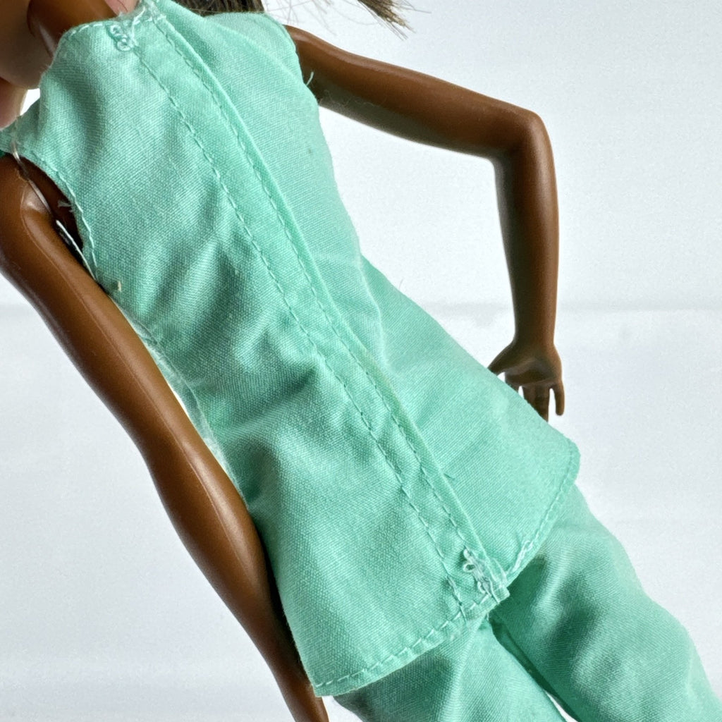 Mattel Barbie Careers African American healthcare doll wearing mint green scrubs and white clogs
