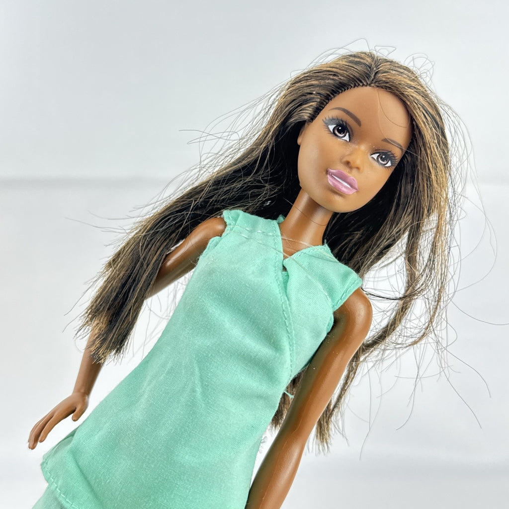 Mattel Barbie Careers African American healthcare doll wearing mint green scrubs and white clogs