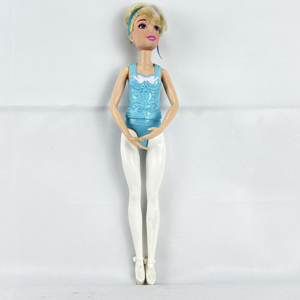 Mattel 2022 Disney Princess Cinderella ballerina fashion doll in molded blue leotard