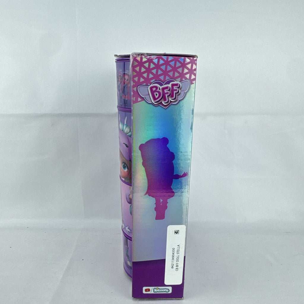 IMC Toys Cry Babies BFF Series 1 Stella 8-inch fashion doll in original sealed cylinder packaging.