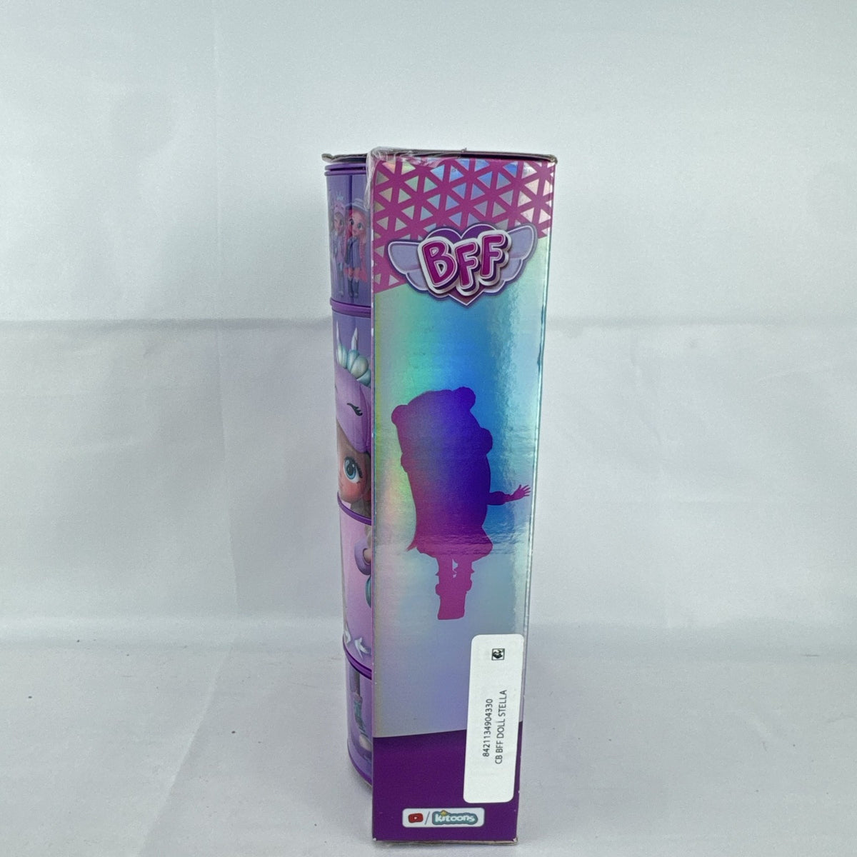 IMC Toys Cry Babies BFF Series 1 Stella 8-inch fashion doll in original sealed cylinder packaging.