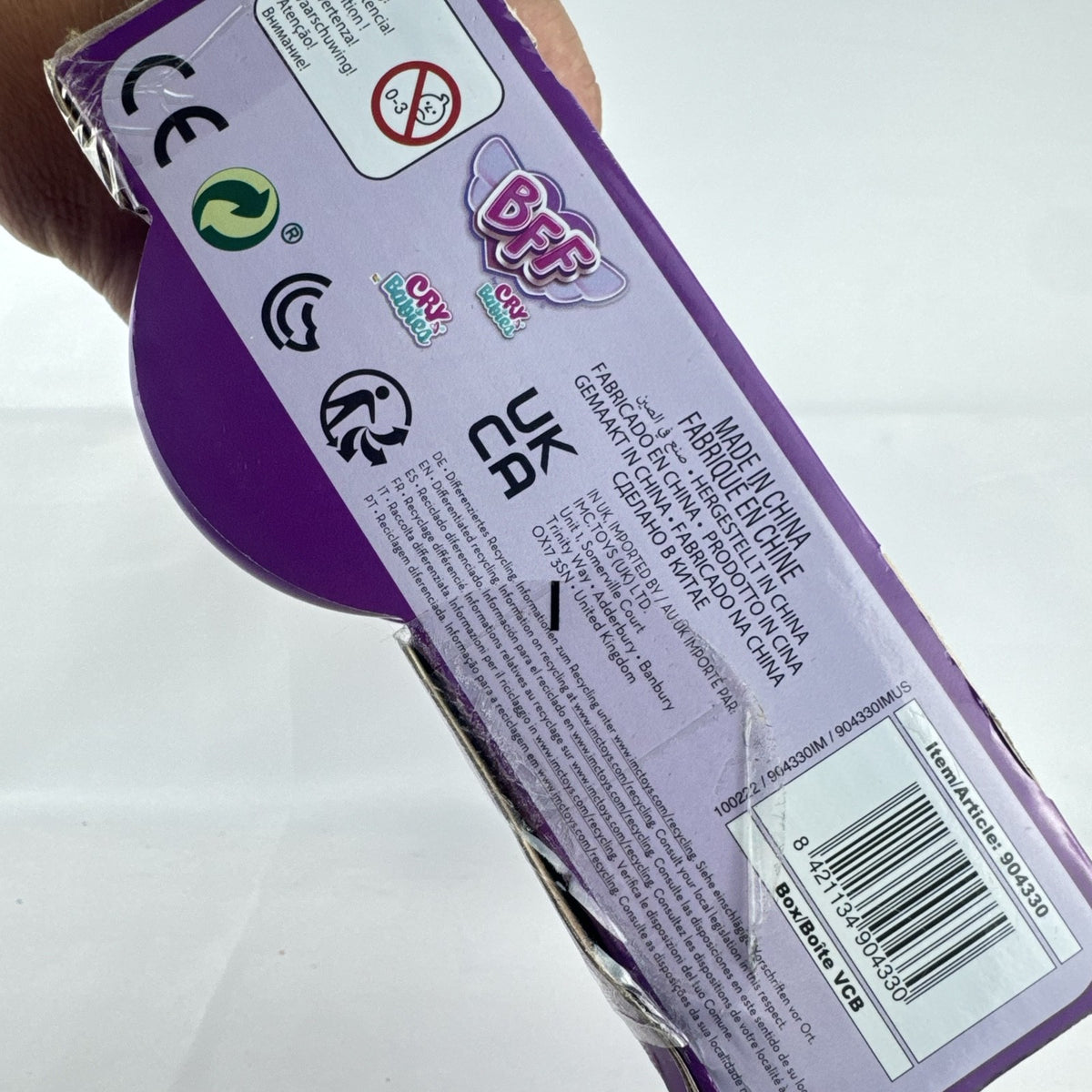 IMC Toys Cry Babies BFF Series 1 Stella 8-inch fashion doll in original sealed cylinder packaging.