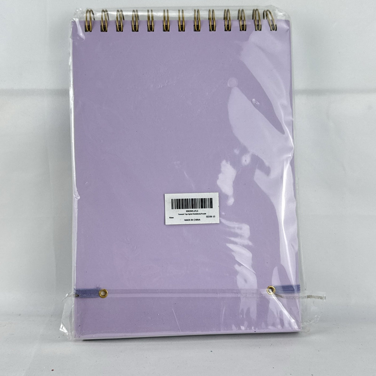 Yoment purple hardcover top spiral notebook 7x10 with handle sealed in original packaging