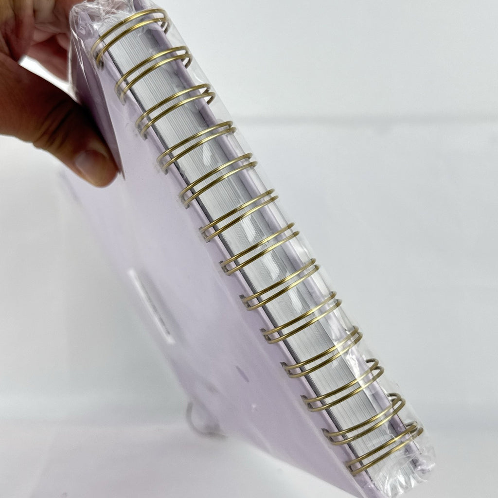 Yoment purple hardcover top spiral notebook 7x10 with handle sealed in original packaging