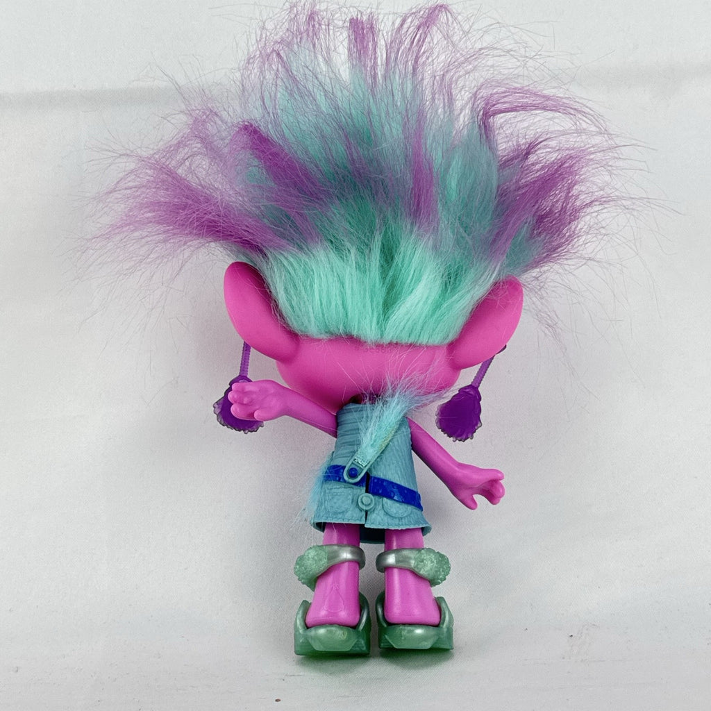 Hasbro DreamWorks Trolls Chenille 8-inch fashion doll with teal and purple hair and platform shoes