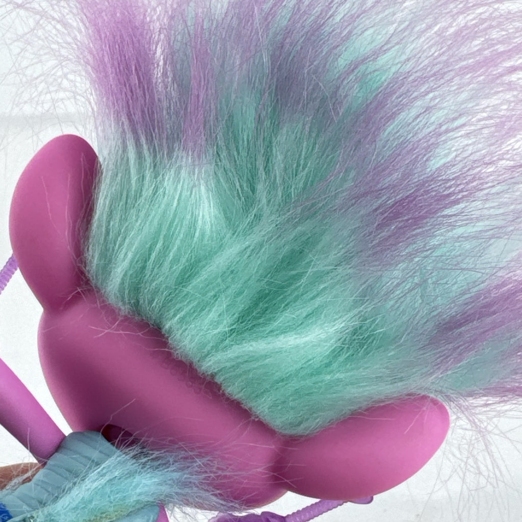 Hasbro DreamWorks Trolls Chenille 8-inch fashion doll with teal and purple hair and platform shoes