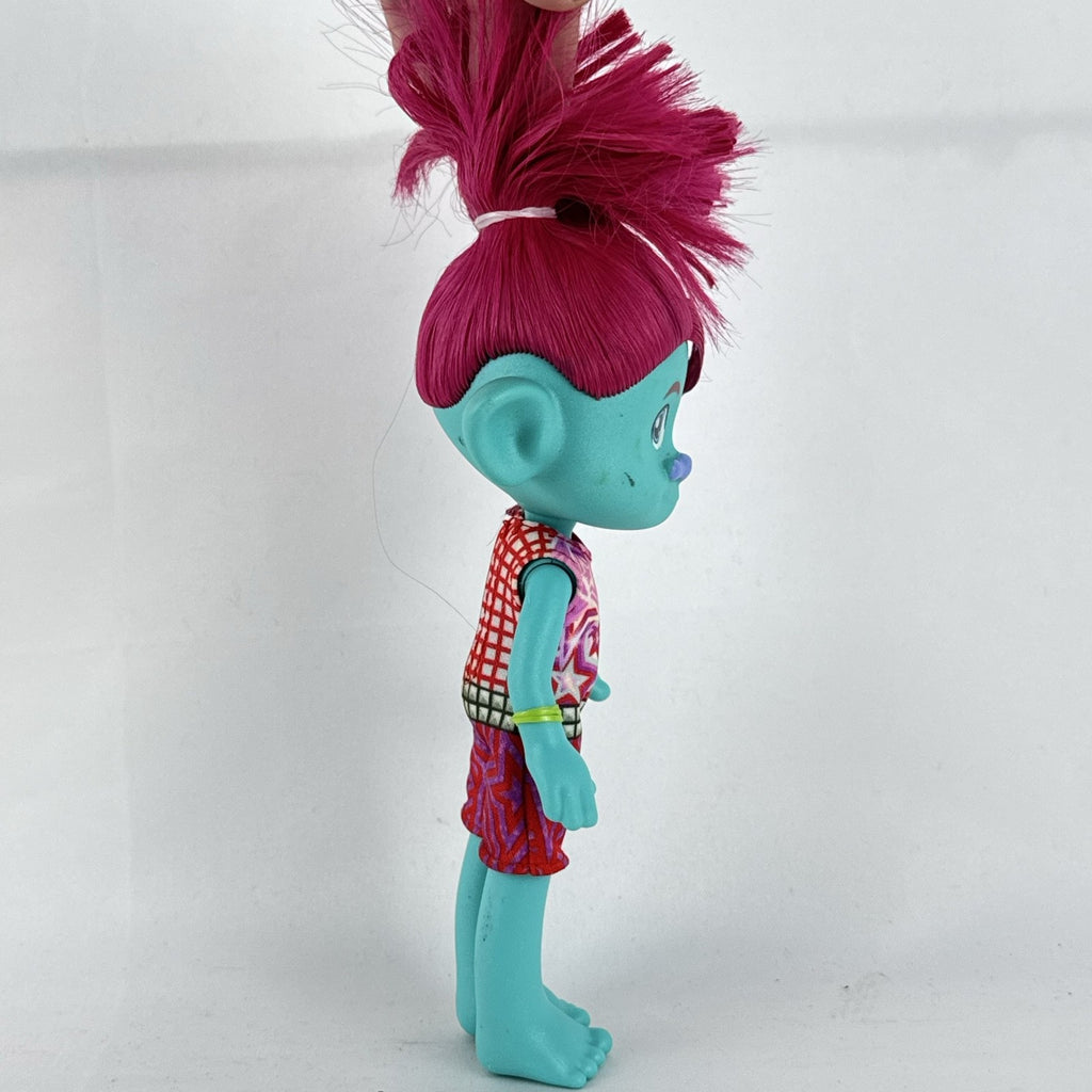 Mattel DreamWorks Trolls Band Together Floyd 8-inch articulated doll with upright pink hair and patterned outfit