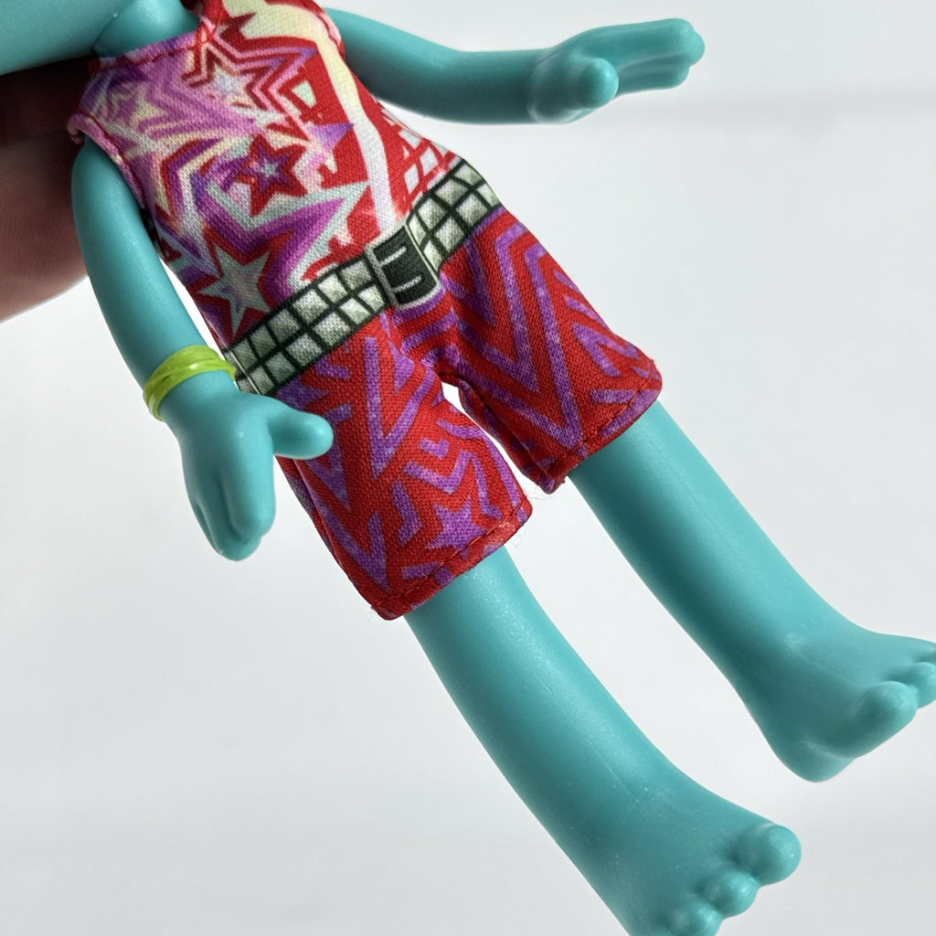 Mattel DreamWorks Trolls Band Together Floyd 8-inch articulated doll with upright pink hair and patterned outfit