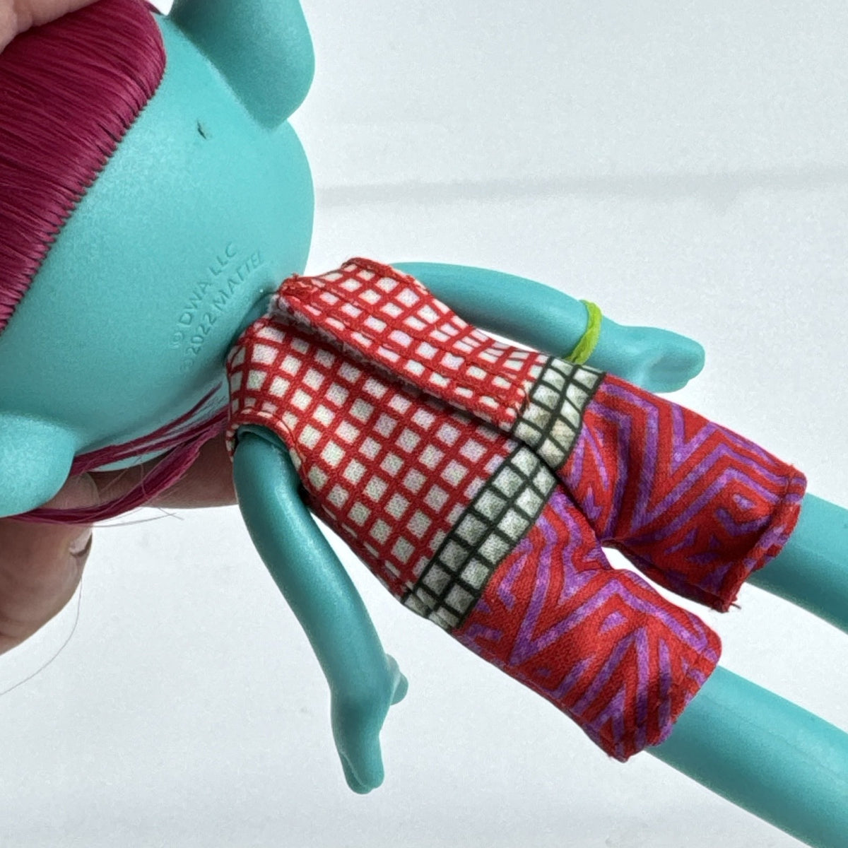 Mattel DreamWorks Trolls Band Together Floyd 8-inch articulated doll with upright pink hair and patterned outfit
