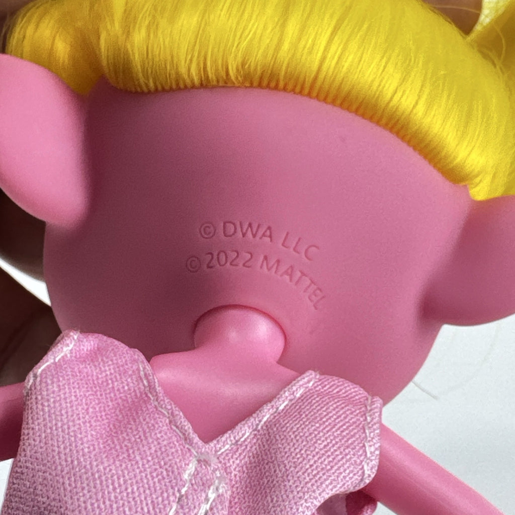Mattel Trolls Band Together Viva 7-inch articulated doll with yellow hair and heart-accented tulle skirt
