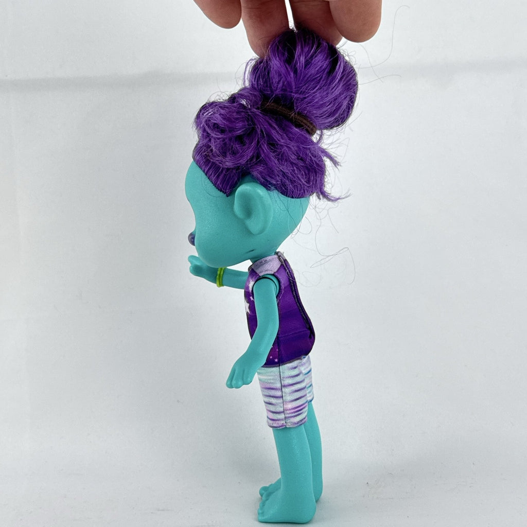 Mattel DreamWorks Trolls Band Together Bruce 8-inch doll in BroZone vest and shorts with purple hair bun